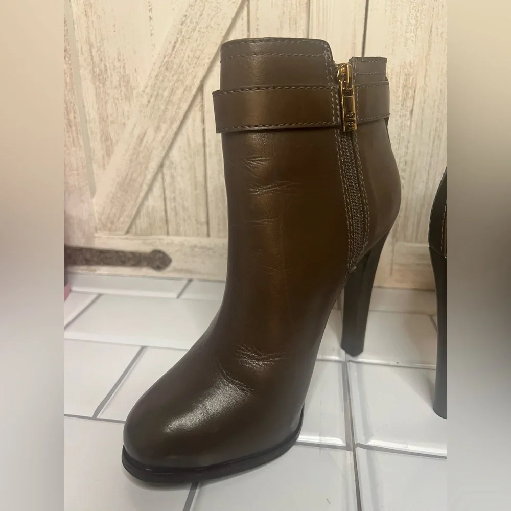 Tory Burch Bristol Chocolate Brown Ankle Booties